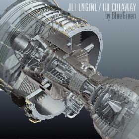 Jet Engine HD Cutaway